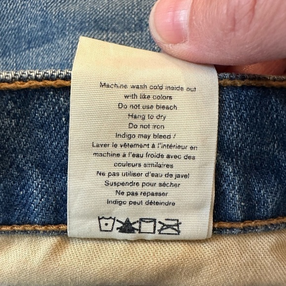 rag & bone Maya High-Rise Distressed Denim Shorts in Rochester 32 - Picture 9 of 9